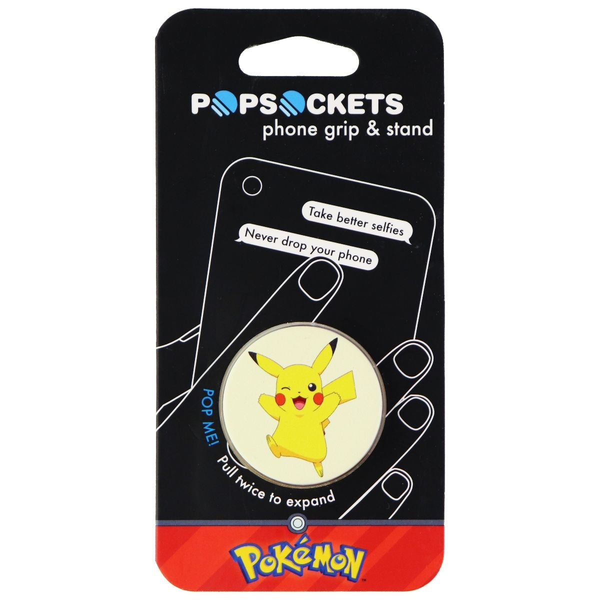 PopSockets Collapsible Grip & Stand for Phones and Tablets - Pokemon Pikachu Cell Phone - Cases, Covers & Skins PopSockets    - Simple Cell Bulk Wholesale Pricing - USA Seller