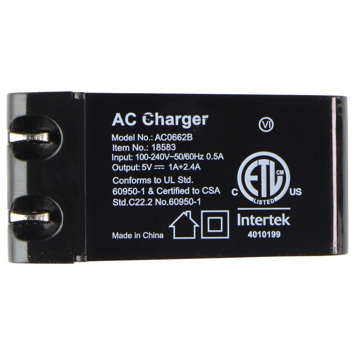 mworks! mPOWER! Dual Port (5V/3.4A) USB Travel Wall Charger - Black Cell Phone - Chargers & Cradles mWorks!    - Simple Cell Bulk Wholesale Pricing - USA Seller