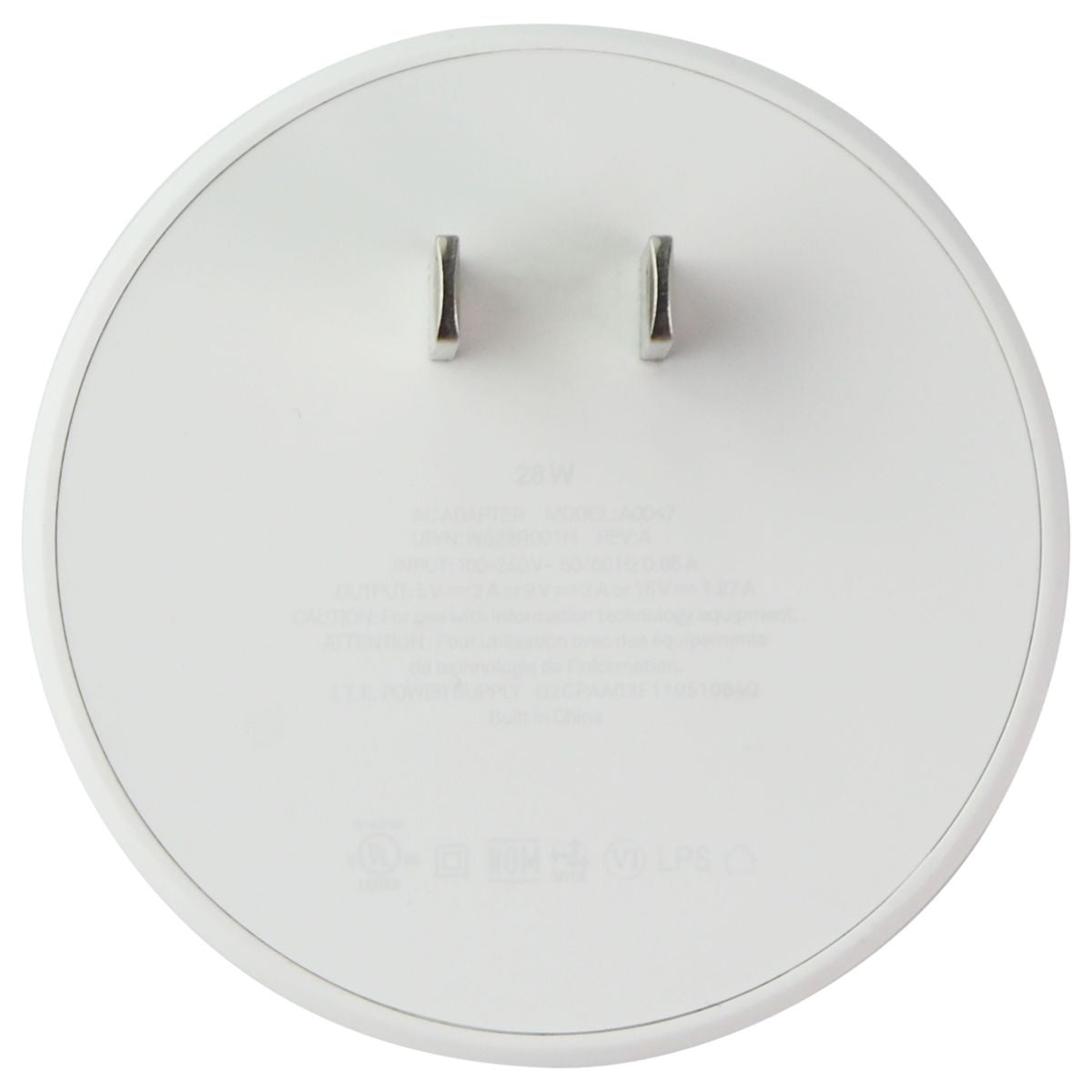 Nest (28W) Indoor AC Adapter USB-C Wall Plug for Nest Cam IQ - White (A0047) Cell Phone - Chargers & Cradles Nest    - Simple Cell Bulk Wholesale Pricing - USA Seller