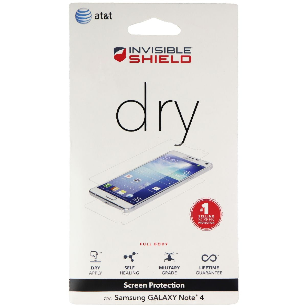 ZAGG Invisible Shield Dry Series Screen Protector for Samsung Galaxy Note4 Cell Phone - Screen Protectors Zagg    - Simple Cell Bulk Wholesale Pricing - USA Seller