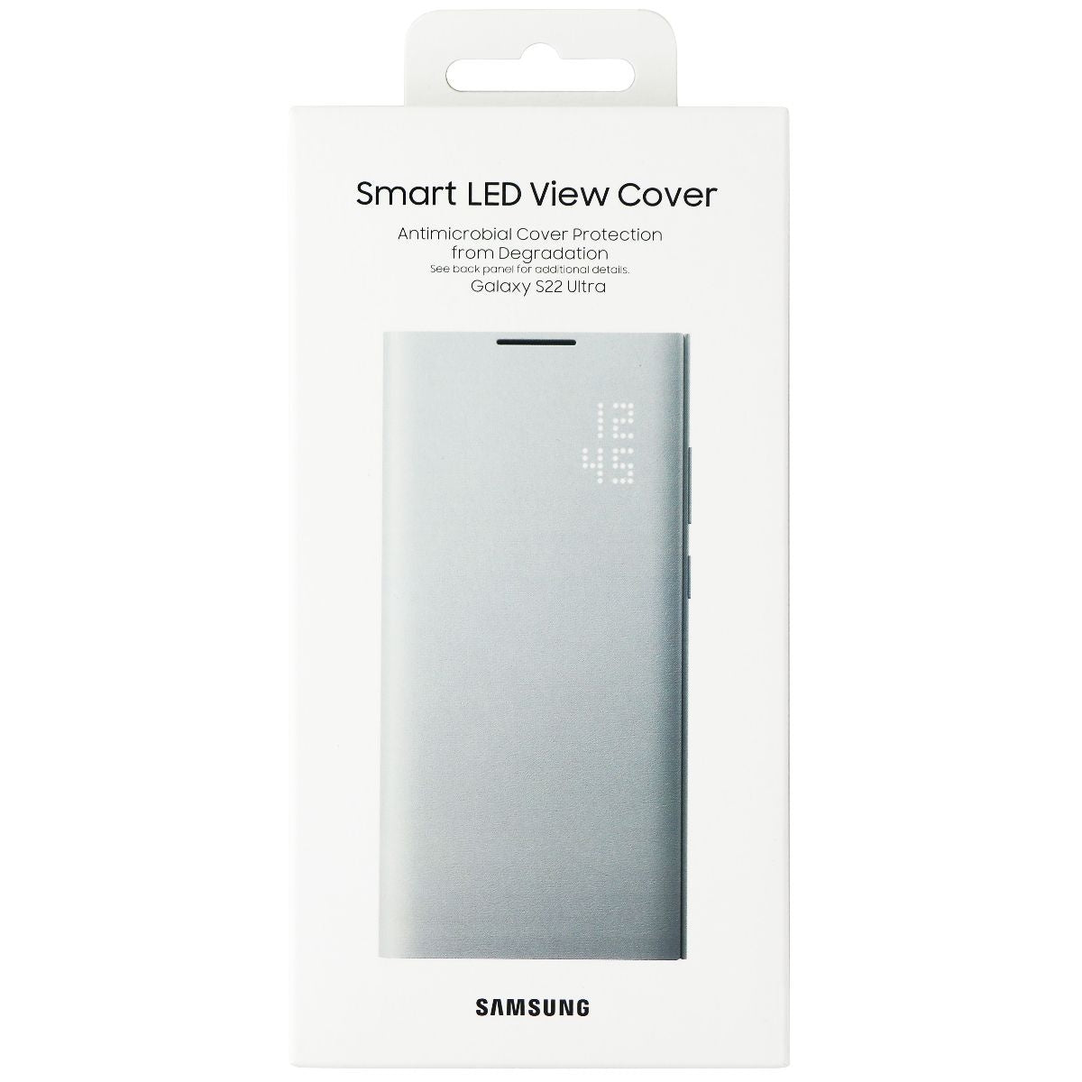 Samsung Smart LED View Cover for Samsung Galaxy S22 Ultra - Light Gray Cell Phone - Cases, Covers & Skins Samsung    - Simple Cell Bulk Wholesale Pricing - USA Seller