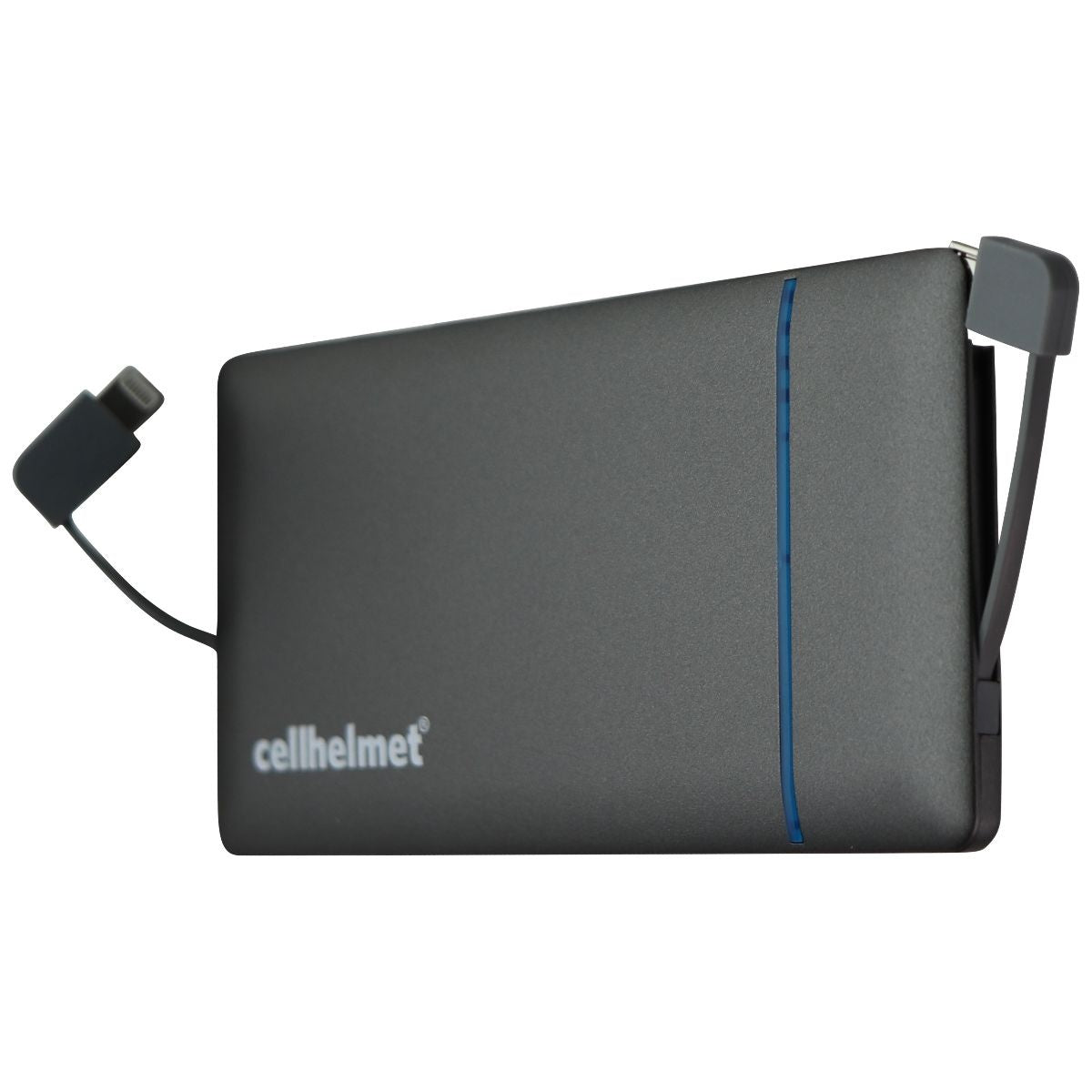 CellHelmet 5,000mAh Power Bank with Micro-USB and Lightning 8-Pin Ports - Gray Cell Phone - Chargers & Cradles CellHelmet - Simple Cell Bulk Wholesale Pricing - USA Seller