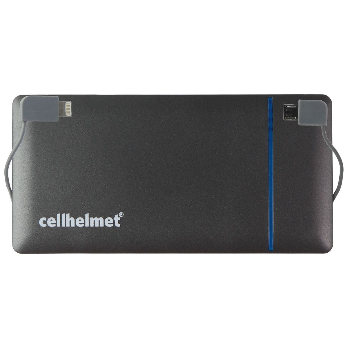 CellHelmet 5,000mAh Power Bank with Micro-USB and Lightning 8-Pin Ports - Gray Cell Phone - Chargers & Cradles CellHelmet - Simple Cell Bulk Wholesale Pricing - USA Seller