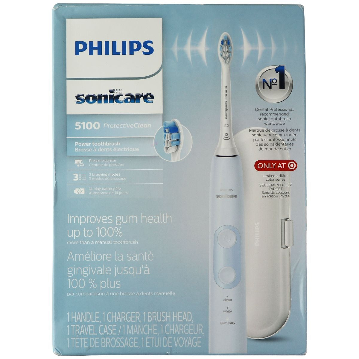 PhilipsSonicare ProtectiveClean 5100Gum Health, Rechargeable electric toothbrush Oral Care - Standard Toothbrushes Philips Sonicare    - Simple Cell Bulk Wholesale Pricing - USA Seller