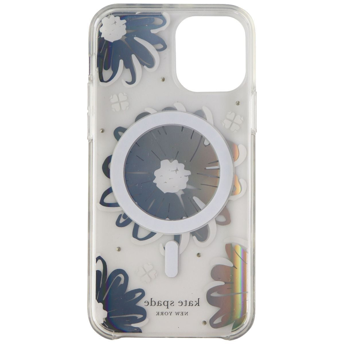 Kate Spade Hardshell Case for MagSafe for  iPhone 12 & 12 Pro - Daisy Iridescent Cell Phone - Cases, Covers & Skins Kate Spade New York    - Simple Cell Bulk Wholesale Pricing - USA Seller