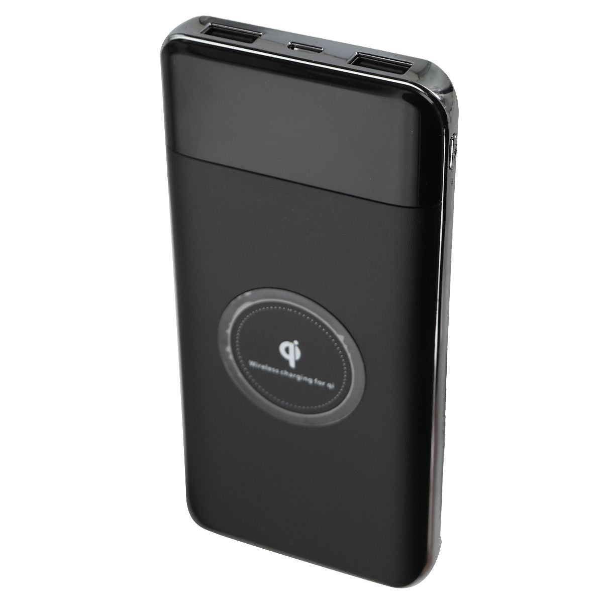 Qi Wireless Charging Pad Power Bank with Micro USB Cable - Black Cell Phone - Chargers & Cradles Unbranded    - Simple Cell Bulk Wholesale Pricing - USA Seller