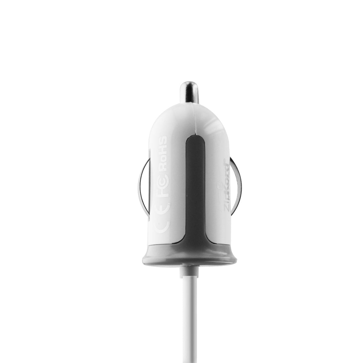 ZipKord 2.4A 3-Foot Car Charger for iPhones - White/iPhone X 8 7 Cell Phone - Chargers & Cradles ZipKord    - Simple Cell Bulk Wholesale Pricing - USA Seller