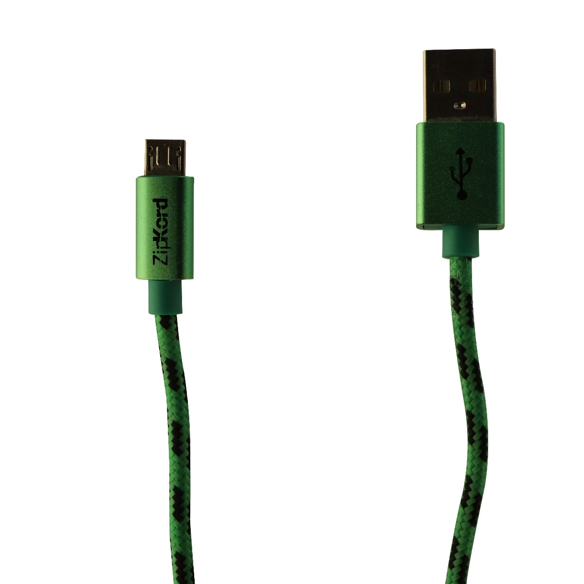 ZipKord (O75LICWP) 3Ft Charge and Sync Data Cable for Micro USB Devices - Green Cell Phone - Cables & Adapters ZipKord    - Simple Cell Bulk Wholesale Pricing - USA Seller